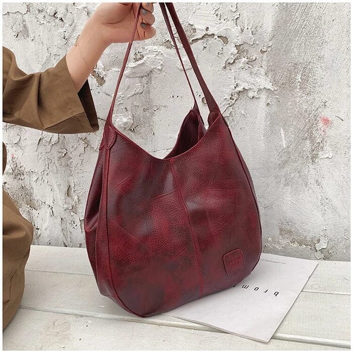 Grand sac à main en cuir pour femmes – modèle élégant et spacieux