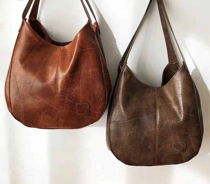 Grand sac à main en cuir pour femmes – modèle élégant et spacieux