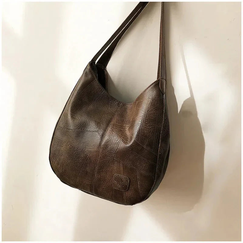 Grand sac à main en cuir pour femmes – modèle élégant et spacieux