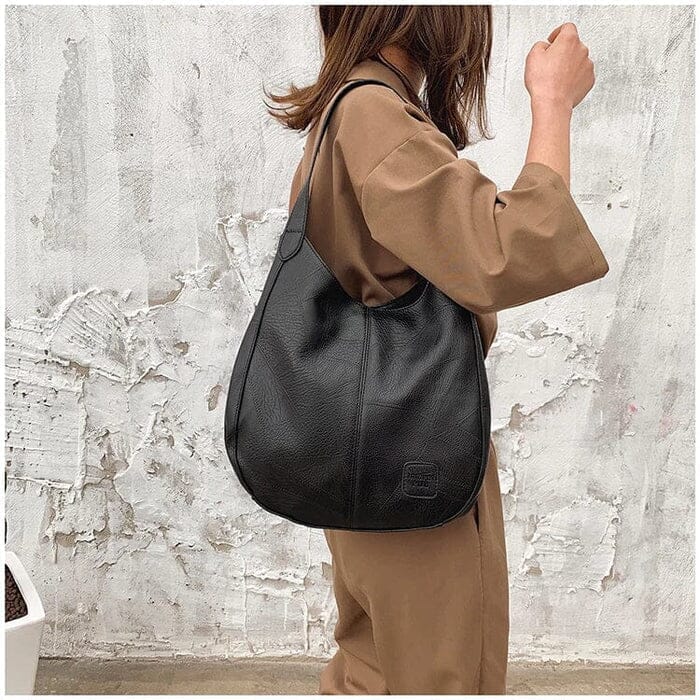 Grand sac à main en cuir pour femmes – modèle élégant et spacieux