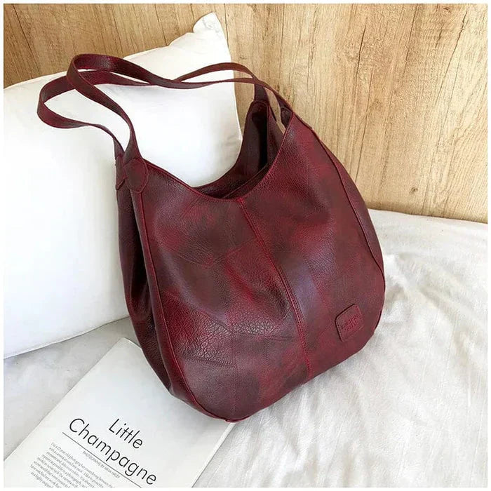 Grand sac à main en cuir pour femmes – modèle élégant et spacieux
