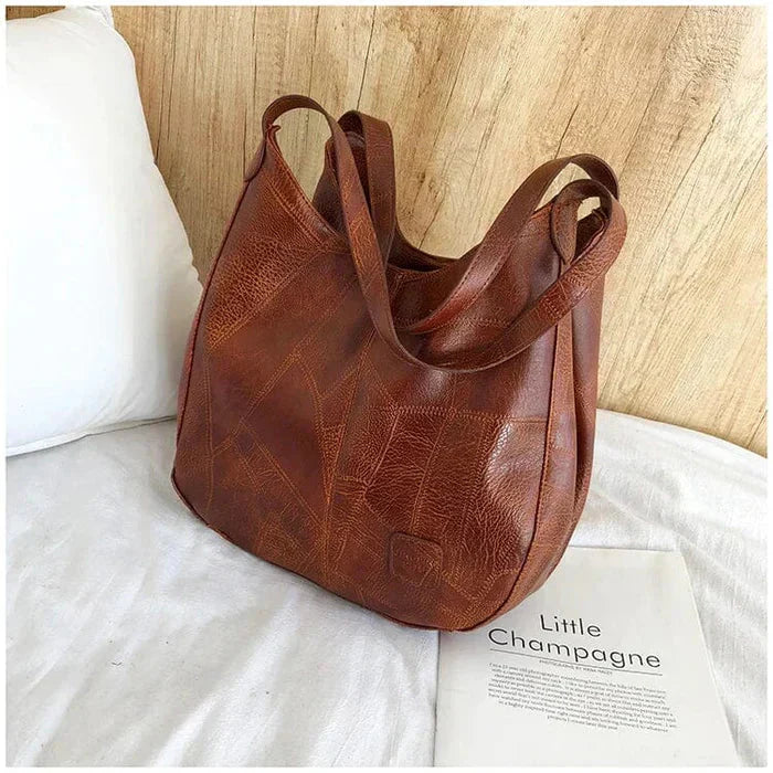 Grand sac à main en cuir pour femmes – modèle élégant et spacieux