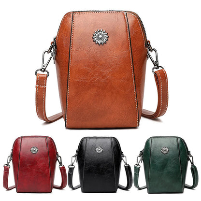Sac Bandoulière pour Femmes en Simili Cuir | Plusieurs Poches