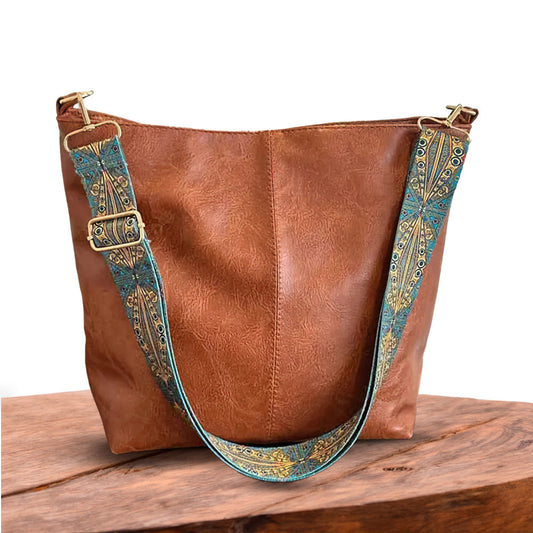 Greta - Sac à bandoulière vintage en cuir