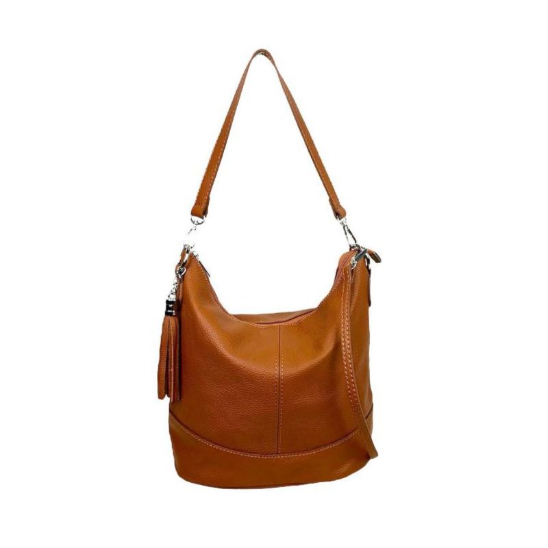 Sac à bandoulière en cuir italien pour femmes - sac de shopping pratique