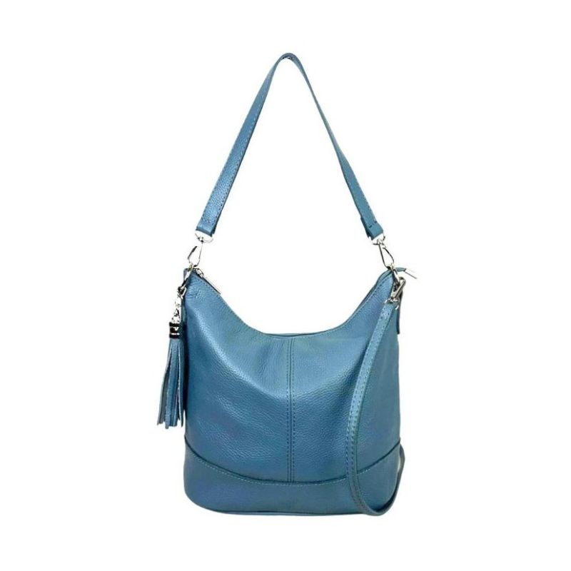 Sac à bandoulière en cuir italien pour femmes - sac de shopping pratique