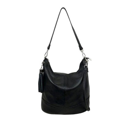 Sac à bandoulière en cuir italien pour femmes - sac de shopping pratique