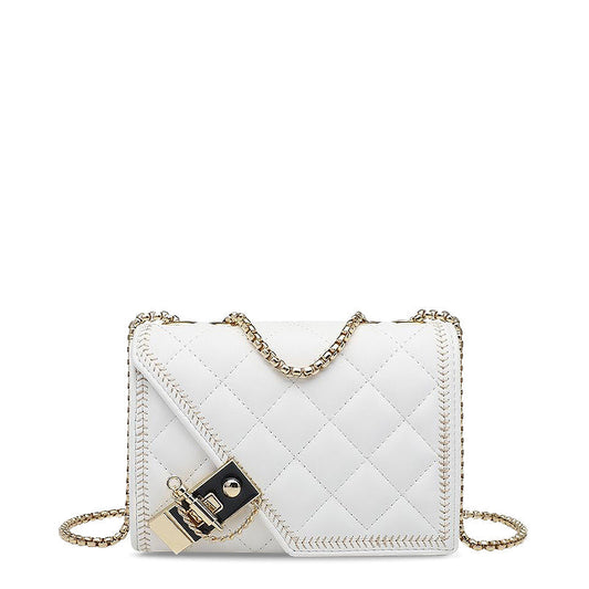 Sac à bandoulière de luxe pour femmes – Design matelassé avec fermeture dorée