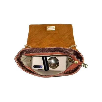 Pochette de soirée en cuir italien - Élégante et multicolore