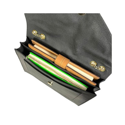 Sac à main en cuir pour dames avec chaîne - trois compartiments