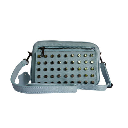 Sac à main en cuir italien - Sac bandoulière avec détails en clous