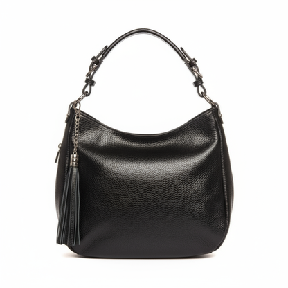 Sac shopper en cuir de taille moyenne avec poches latérales pratiques pour femmes