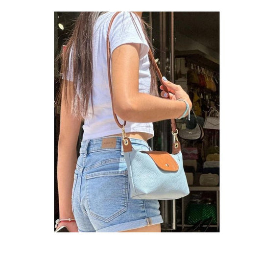 Petit sac bandoulière en cuir italien, élégant et polyvalent