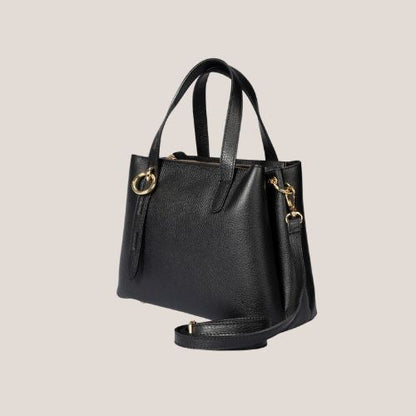 Sac à bandoulière en cuir italien élégant de taille moyenne - stylé et polyvalent