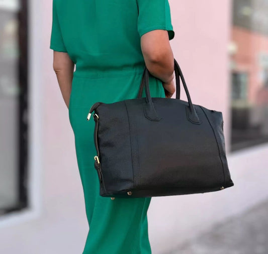 Sac à main en cuir italien pour femmes - Grand et polyvalent