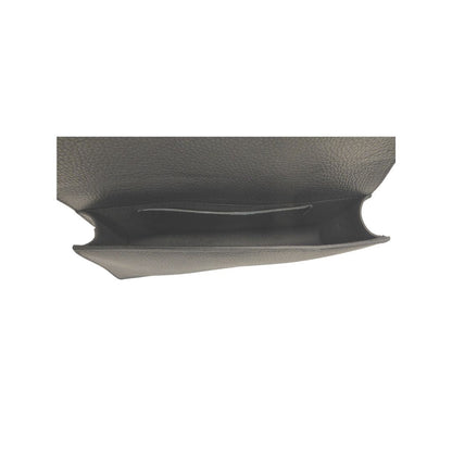 Clutch en cuir italien avec motif imprimé léopard