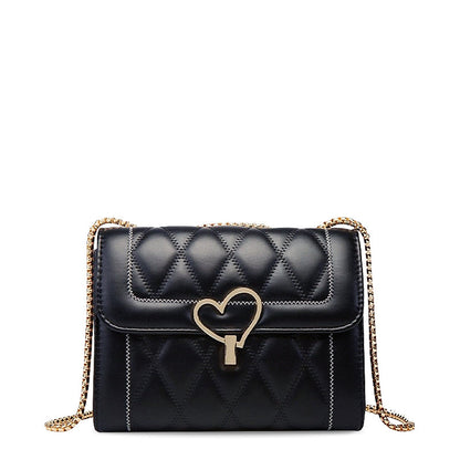 Sac à bandoulière tendance avec détail en cœur – Compact et chic