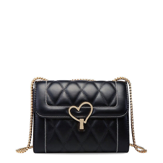 Sac à bandoulière tendance avec détail en cœur – Compact et chic