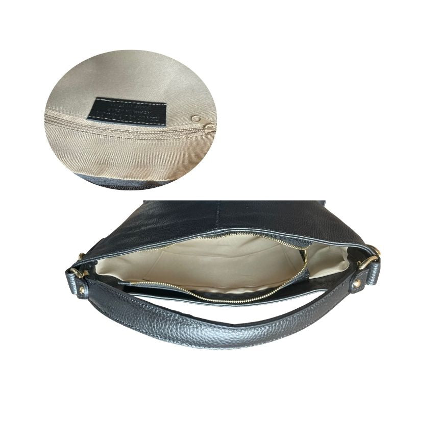 Sac à main en cuir pour femmes avec poche latérale et poignées pour le quotidien et le bureau
