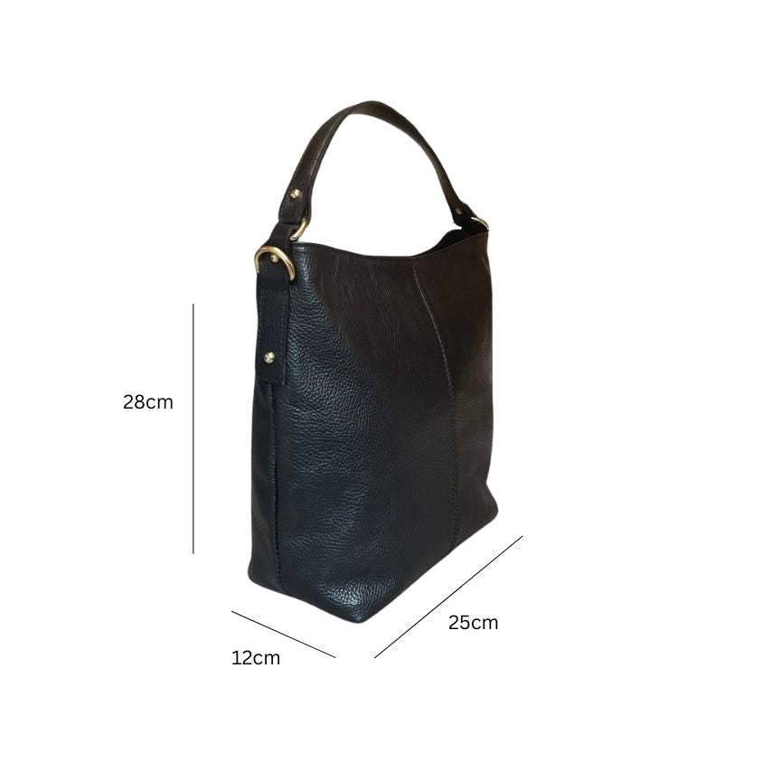 Sac à main en cuir pour femmes avec poche latérale et poignées pour le quotidien et le bureau