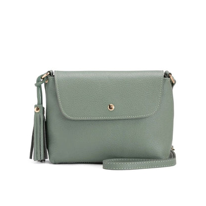 Sac à bandoulière en cuir pour femmes italien avec des détails élégants - design épuré