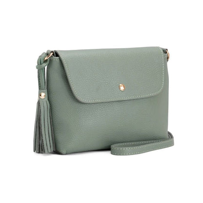 Sac à bandoulière en cuir pour femmes italien avec des détails élégants - design épuré