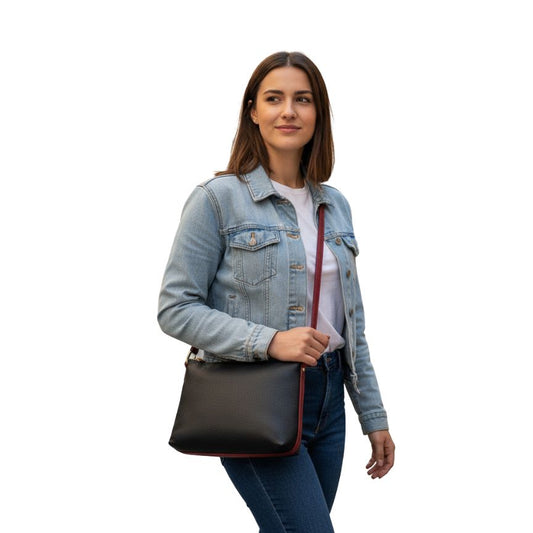Sac à main en cuir moyen taille crossbody pour femmes - pratique au quotidien