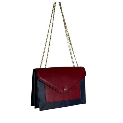 Sac à main en cuir pour dames avec chaîne - trois compartiments