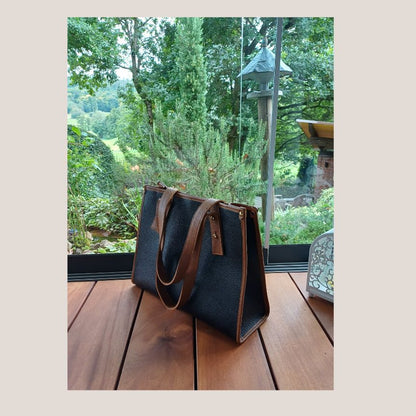 Sac à bandoulière en cuir élégant pour femmes - Set de 2