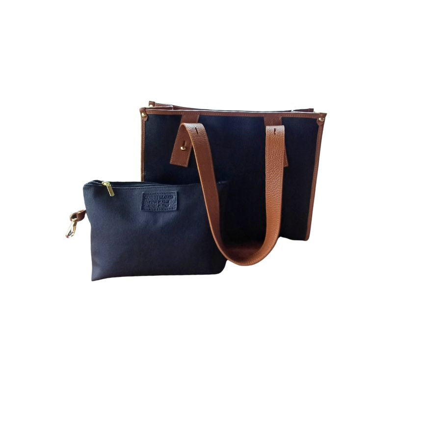 Sac à bandoulière en cuir élégant pour femmes - Set de 2