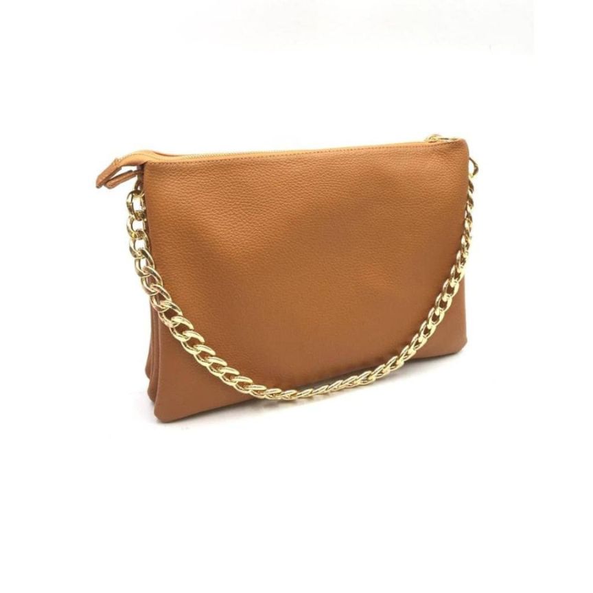 Sac à main en cuir italien avec détails en chaîne