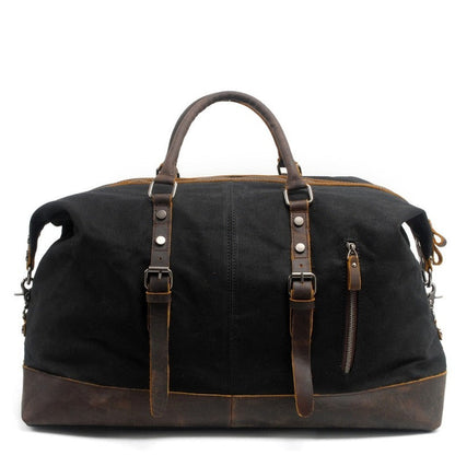 Sac de Voyage à Bandoulière Rétro en Toile Homme