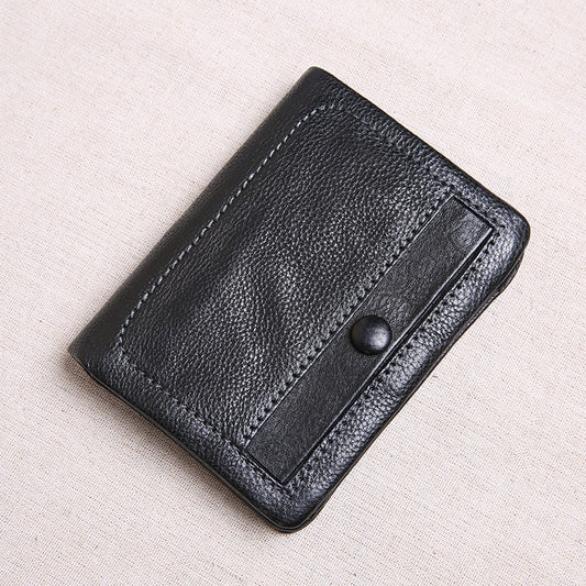 Portefeuille de Luxe Souple Classique en Cuir pour Homme