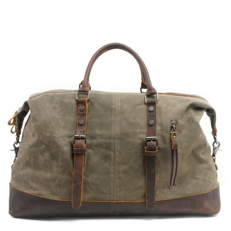 Sac de Voyage à Bandoulière Rétro en Toile Homme