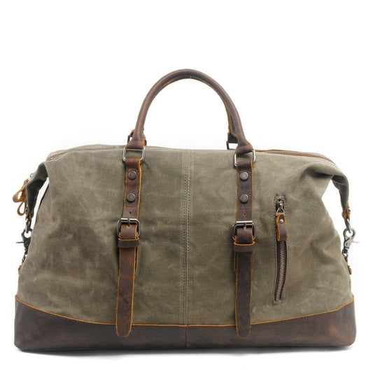 Sac de Voyage à Bandoulière Rétro en Toile Homme