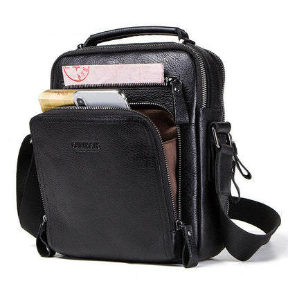 Sac Bandoulière en Cuir Polyvalent et Elégant pour Homme