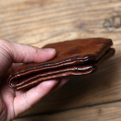 Porte-Monnaie en Cuir Souple pour Homme