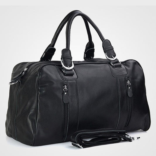 Sac de Voyage à Bandoulière Simple de Luxe en Cuir