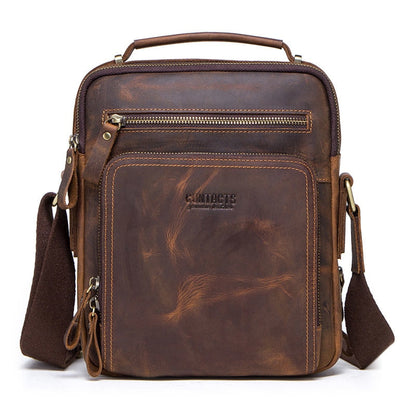 Sac Bandoulière en Cuir Polyvalent et Elégant pour Homme