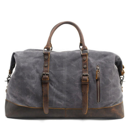 Sac de Voyage à Bandoulière Rétro en Toile Homme