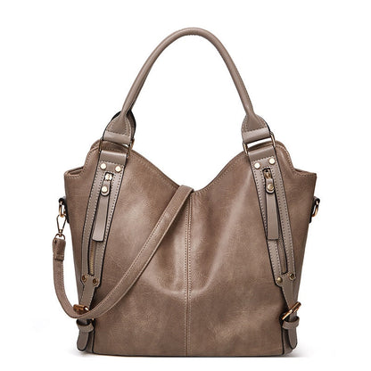 Sac Cabas en Cuir Vintage pour Femme