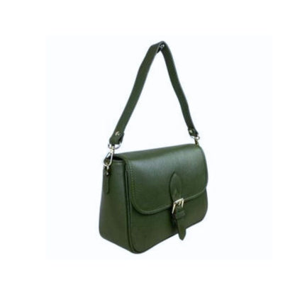 Sac à main en cuir pour femmes italien avec poche arrière