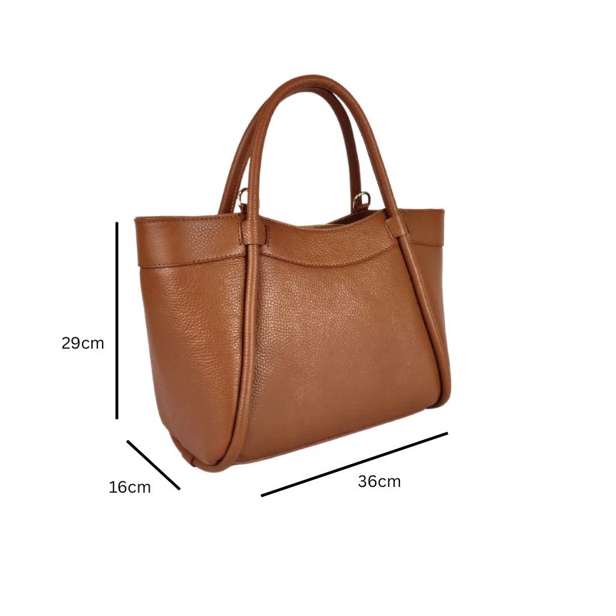 Sac en cuir Hobo italien pour femmes - Sac à main pour le bureau, le shopping et le quotidien
