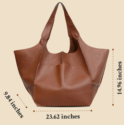 Elize - Sac Shopper en Cuir Vintage