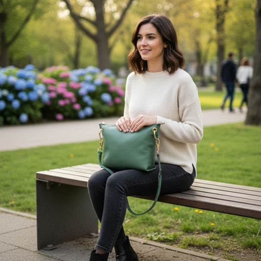 Sac de soirée en cuir pour femmes - Clutch minimaliste