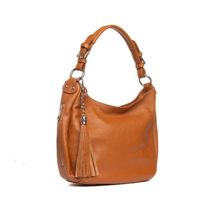 Sac shopper en cuir de taille moyenne avec poches latérales pratiques pour femmes