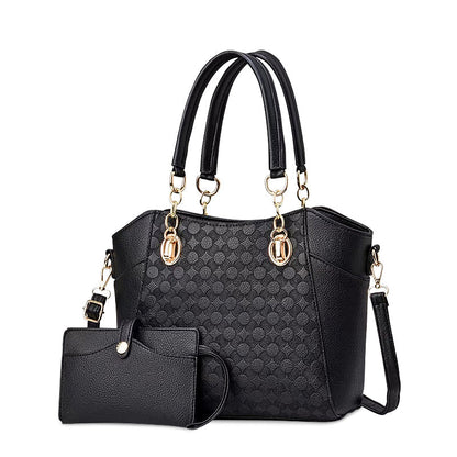 Sac à main élégant pour dames en cuir brun avec bandoulière