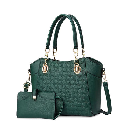Sac à main élégant pour dames en cuir brun avec bandoulière
