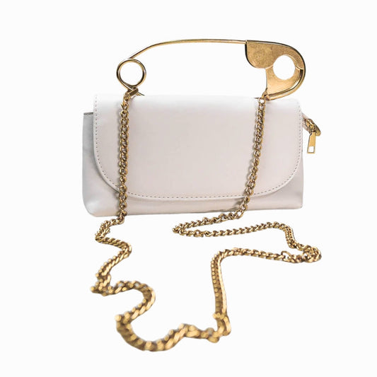 Sac à épingles avec bandoulière - Blanc