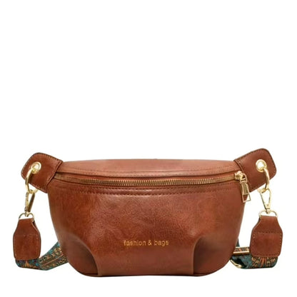 Sac Banane Tendance en Cuir avec Bandoulière Large – Idéal pour un Usage Quotidien